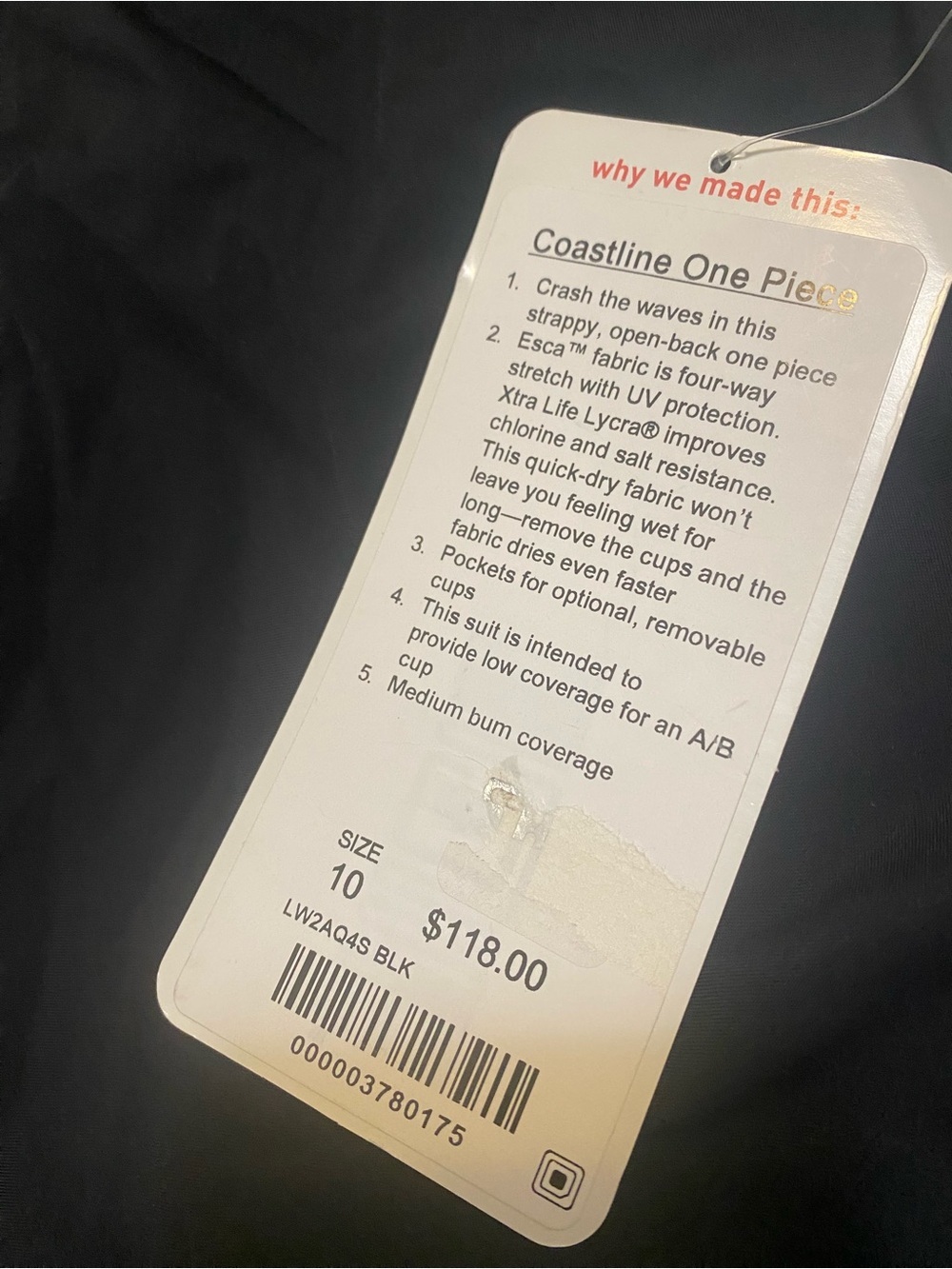 lululemon athletica Coastline One Piece — Black - Picture 11 of 13
